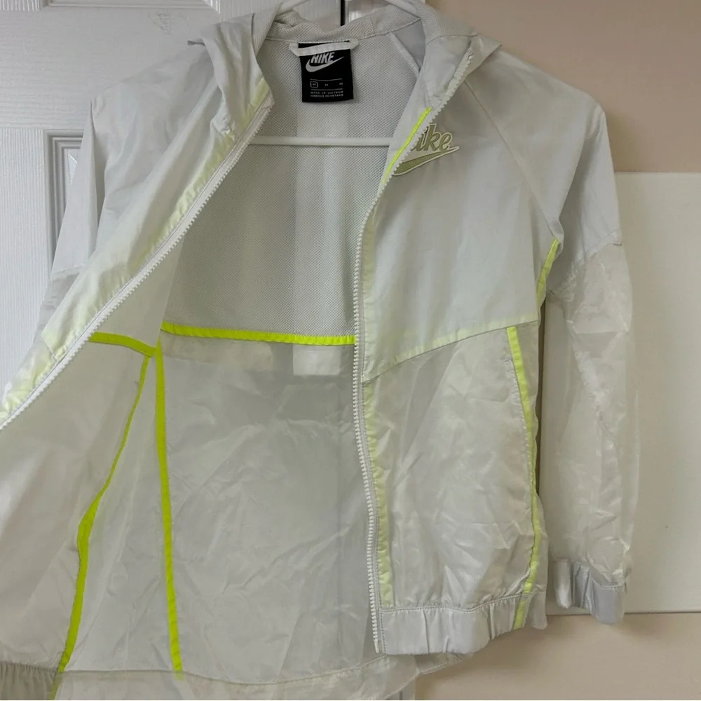 Nike Jacket Full Zip Hooded Windbreaker Rainjacket Youth Girls